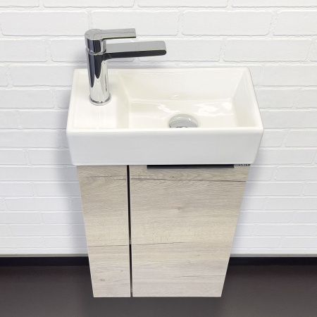 Тумба с раковиной Comforty Матэ 00-00015132CF 40х20 подвесная цвет коричневый