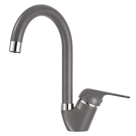 Смеситель для кухни Granula 1024, ГРАФИТ на мойку серый