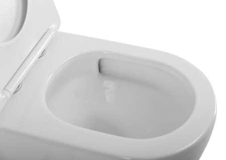 Унитаз приставной BelBagno SFERA-R BB2141CB-TOR/SC белый с сиденьем микролифт безободковый смыв торнадо