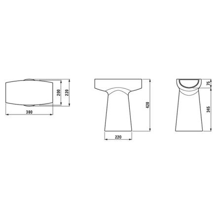 Керамическая скульптура Laufen Home Collection 8.7026.1.757.000.1