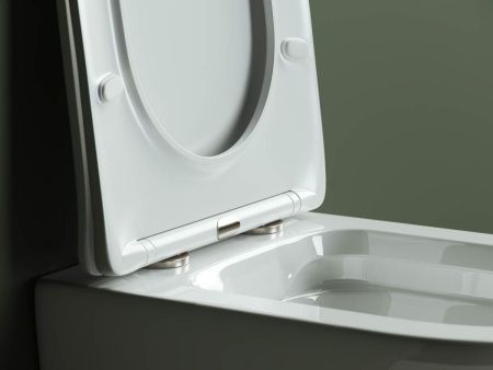 Унитаз подвесной Ceramica Nova HIGHLIGHT CN1804 белый с сиденьем микролифт безободковый душевой смыв