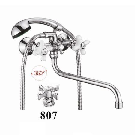 Смеситель для ванны D-Lin D145807 настенный хром