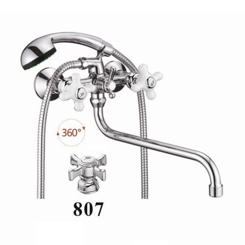 Смеситель для ванны D-Lin D145807 настенный хром - фото 2