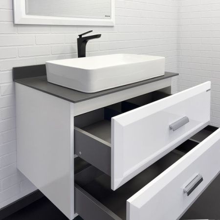 Тумба с раковиной Comforty Империя 00-00014817CF 80х50 напольная цвет белый