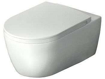 Чаша унитаза подвесная Hatria FUSION Y1CC01 цвет белый без сиденья безободковая каскадный смыв