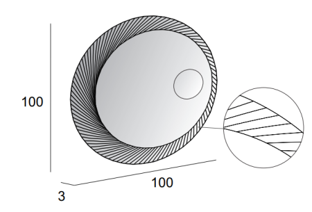 Зеркало с подсветкой Cezares 45011 100х100 подвесное