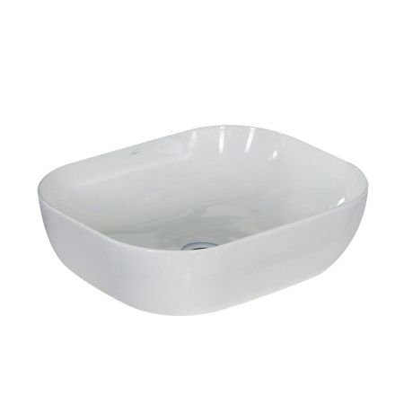 Раковина из сантехнического фарфора Melana 78104-805 50х40 накладная цвет белый без отверстий под смеситель