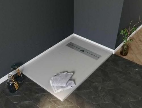 Душевой поддон из искусственного камня Aquanet Delight 00258886 160х80 серый без каркаса