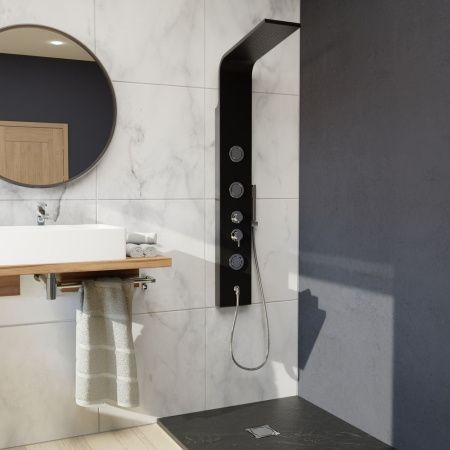 Душевая панель RGW Shower Panels 21140104-04 настенная цвет черный