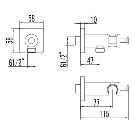 Шланговое подключение LeMark LM3785BL