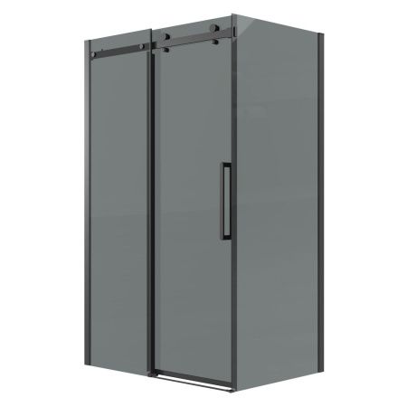 Душевая перегородка Grossman Classic 200.K33.04.70.21.10 70х195 стекло тонированное профиль черный