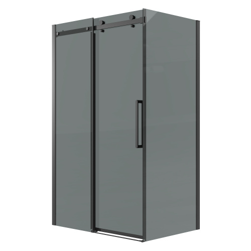 Душевой уголок Grossman Classic 120.K33.04.1390.21.10 130х90 стекло тонированное профиль черный матовый