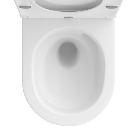 Унитаз подвесной Wellsee Chalice Perfection 182608001 белый с сиденьем микролифт безободковый смыв торнадо