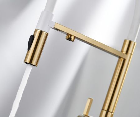 Смеситель для кухни Rose R458G на мойку золото