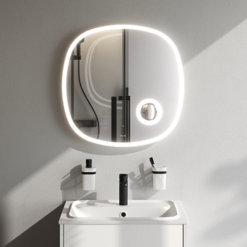 Зеркало в ванную Am.Pm Func M8FMOX0653SA 65х65 цвет серый