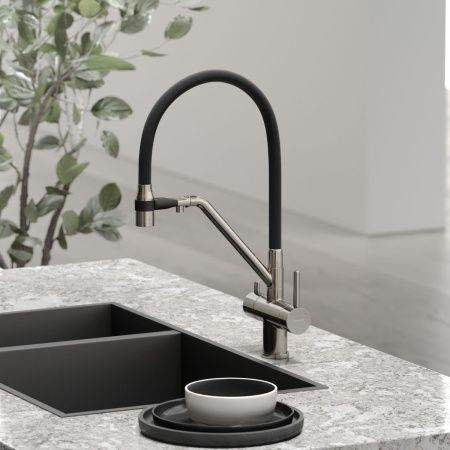 Смеситель для кухни Sancos Dora SC4003BN на мойку никель