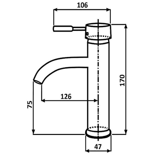 Смеситель ALMAes Sona TVZ-0905 на раковину черный - фото 4