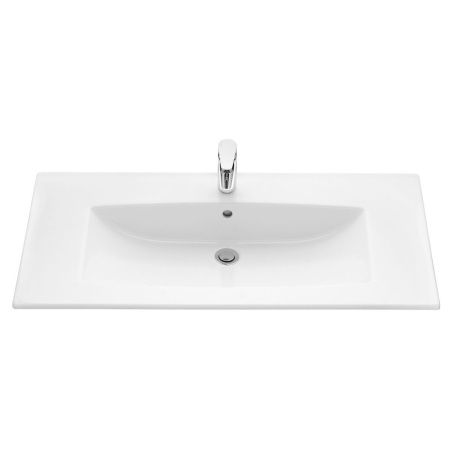 Раковина из сантехнического фарфора Santek Элина WH501627 100х50 накладная цвет белый