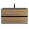 Тумба под раковину Uperwood Barsa 2937205253 90х50 подвесная цвет коричневый
