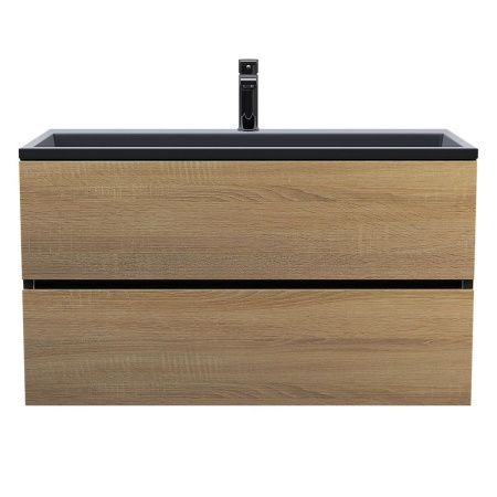 Тумба под раковину Uperwood Barsa 2937205253 90х50 подвесная цвет коричневый