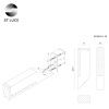 Уличный настенный светодиодный светильник ST Luce Posto Black (Посто Блацк) SL096.411.02