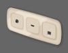 Комплект механизма компьютерной розетки Ambrella Volt MO332005