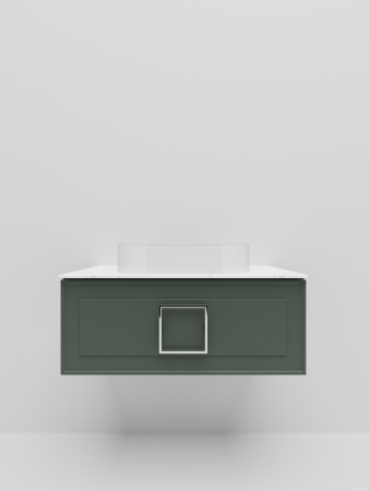 Тумба со столешницей La Fenice CUBO NFNC-01-CUB-G-90-3-GG 90х50 подвесная цвет синий/серый