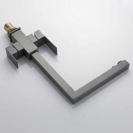 Смеситель для кухни Shevanik S148T на мойку оружейная сталь