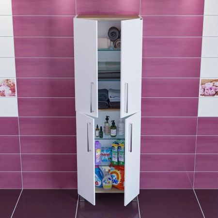 Шкаф-пенал СанТа Вегас 526008 60х170 напольный цвет белый