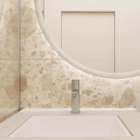 Смеситель Knotlor STREAMLINE SS-04 на раковину нержавеющая сталь