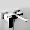 Смеситель для ванны и душа WasserKRAFT Aller 1060 WHITE 1061W настенный белый/хром