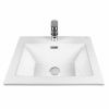 Раковина из сантехнического фарфора Bond Cube S06-500 50х40 встраиваемая цвет белый 1 отверстие под смеситель
