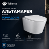 Унитаз подвесной Taliente Altamarea T3 AL65003 белый с сиденьем микролифт безободковый смыв торнадо