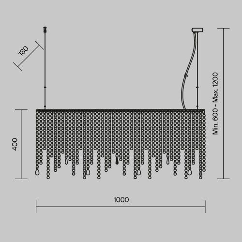 Светильник подвесной Maytoni Empress Modern DIA002PL-05CH - фото 3