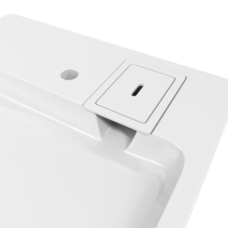 Раковина из литьевого мрамора Teymi Kati Pro T50422 59х55 подвесная цвет белый 1 отверстие под смеситель