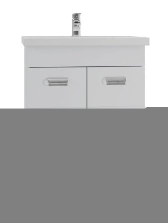 Тумба с раковиной Orange Таис Ta-60TUW+RA 60х50 напольная цвет белый