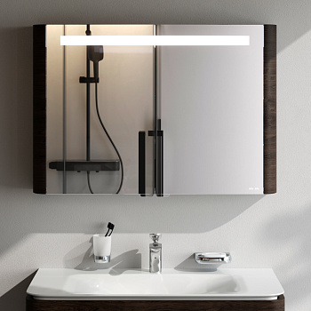 Зеркало-шкаф Am.Pm Sensation M30MCX1001TF 100х15х70 подвесной цвет табачный дуб Зеркало-шкаф Am.Pm Sensation M30MCX1001TF 100х15х70 подвесной цвет табачный дуб