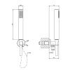Душевой гарнитур Gessi Emporio Emporio shower 38726#149 настенный никель
