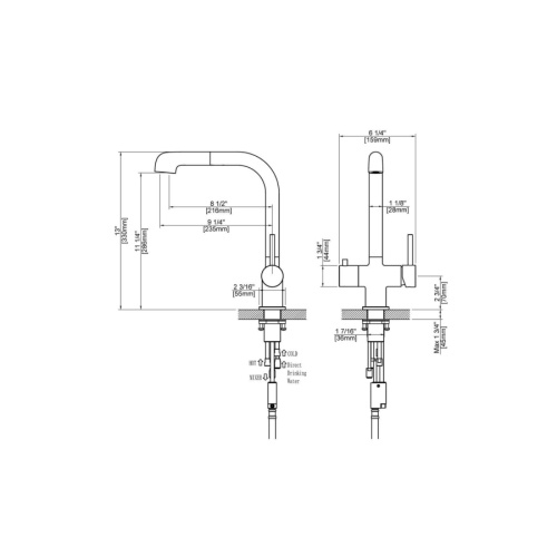 Смеситель Timo Saona 2346/03FL на мойку черный матовый без термостата - фото 2 Смеситель Timo Saona 2346/03FL на мойку черный матовый без термостата - фото 2