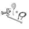 Смеситель для ванны и душа Dorff Norma D1095000 настенный хром