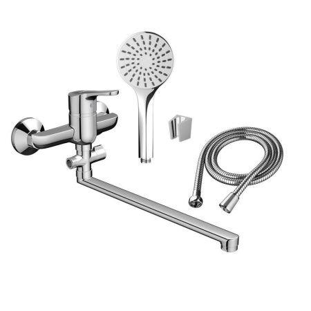Смеситель для ванны и душа Dorff Norma D1095000 настенный хром