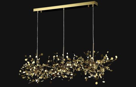 Светильник подвесной Crystal Lux Garden (Гарден) GARDEN SP3х3 L1200 GOLD