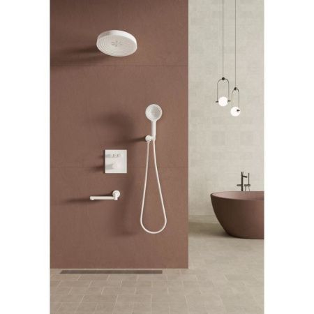 Душевая система Bronze de Luxe 1011W встраиваемая в стену цвет белый с термостатом