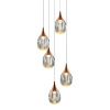 Светильник потолочный Delight Collection Stilla (Стилла) MD24001004-5A copper/clear