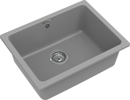 Кухонная мойка Rivelato BERKANA BK-50 grigio metallizzato 55х45 цвет серый