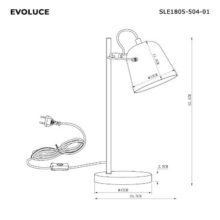 Настольная лампа Evoluce Blank (Бланк) SLE1805-504-01