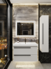 Тумба с раковиной La Fenice Elba TWIN NFNC-01-ELB-B-80-2-3-80 80х50 подвесная цвет белый