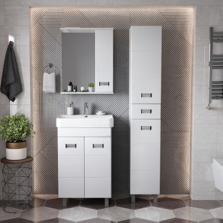 Шкаф-пенал Onika Балтика 403214 30х190 напольный цвет белый