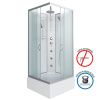 Душевая кабина Niagara Classic 11081424BKTG 90х90 квадратная без крыши ориентация универсальная