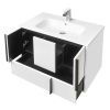 Тумба под раковину Aquaton Ривьера 1A239001RVX20 80х50 подвесная цвет белый